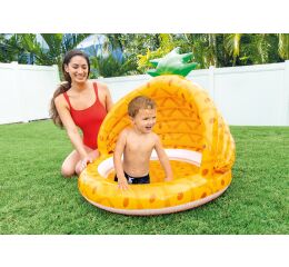 58414NP Bazén nafukovací se stříškou ananas 102 x 94 cm