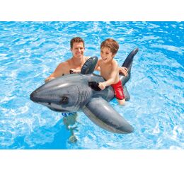 57525NP Nafukovací bílý žralok s držadly