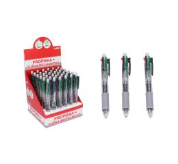 Tužka mechanická 0,7mm + 4 barevná propiska