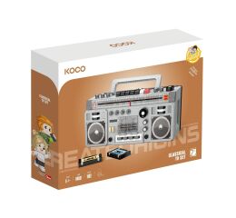 KOCO Stavebnice Kazetový přehrávač 1982 dílků 18,5x7,5x14,5 cm