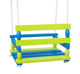 Houpačka dřevěná zelená 38x29 cm