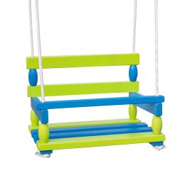 Houpačka dřevěná zelená 38x29 cm