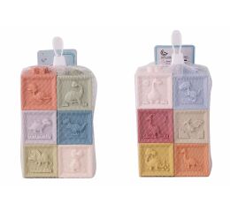 Kostky s dinosaury měkké eko plast set 6 ks 5 cm