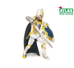 B - Figurka Rytíř v bílé zbroji 10 cm