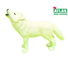 A - Figurka Vlk bílý 9 cm