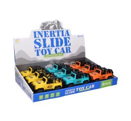 Auto džíp terénní na setrvačník 14 cm