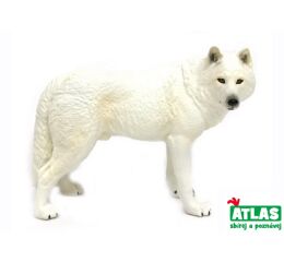 E - Figurka Vlk bílý 12 cm