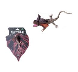 Ještěrka gumová  Agama límcová 18 cm