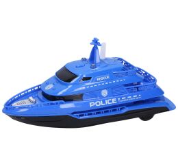 Loď na setrvačník s efekty modrá 22 cm