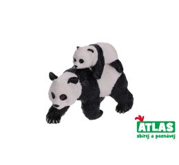 D - Figurka Panda s mládětem