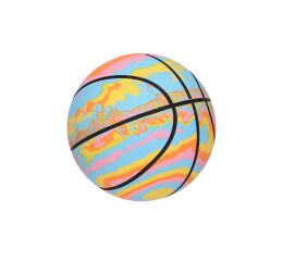 Míč basketbal duhový 9 cm