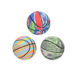 Míč basketbal duhový 9 cm