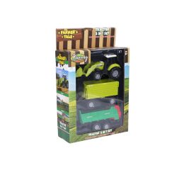 Traktor na setrvačník s efekty set s přívěsem 15 cm