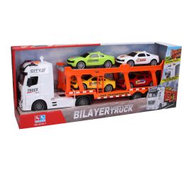 Auto tahač na setrvačník 56 cm s auty set 4ks