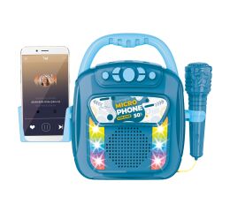 Hudební box s mikrofonem a bluetooth 28 cm
