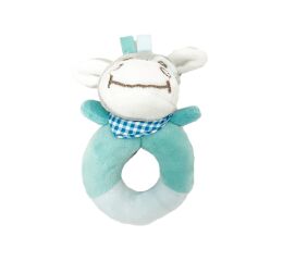 Chrastítko plyš kroužek osel 13cm