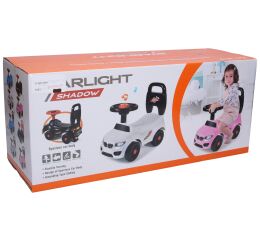 Odrážedlo bez opěradla bílé 50x21,5x33 cm