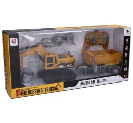 Bagr 4v1 s vlečkou RC na dálkové ovládání 45 cm