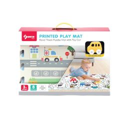 Měkké bloky s autíčkem město 8ks