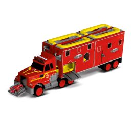 Hasičská stanice kamion s efekty 61x18,5x26 cm