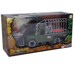 Voják Lovec dinosaurů set s nákladním autem 40 cm