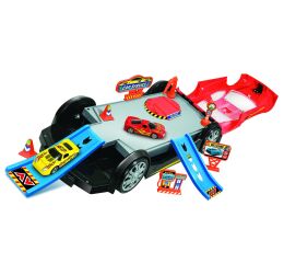 Autoservis rozkládací s autíčky 32cm