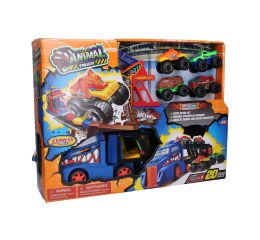 Tahač s monster truck dráhou 45cm