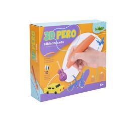 3D pero WIKY oranžové základní sada 10 náplní 10 šablon