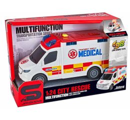 Auto sanitka s efekty 15,5 cm