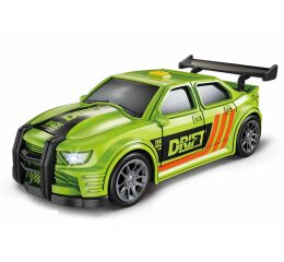 Auto závodní zelené s efekty 16 cm
