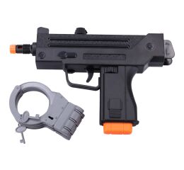 Pistole - Policejní samopal s pouty set 24 cm
