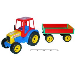 Traktor s vlečkou 65 cm
