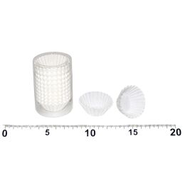Košíčky cukrářské bílé 6cm (pr.3cm, v.1,5cm) - 200ks