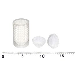Košíčky cukrářské bílé 7,5cm (pr.3cm, v.2,2cm) - 100ks