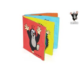 Textilní knížka Krtek 10x10,5 cm