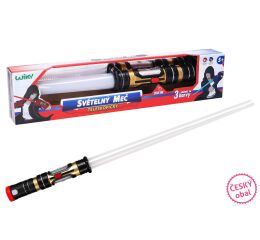 Meč světelný teleskopický 80 cm - český obal