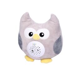 Usínáček - zvířátko s projekcí sova 20 cm