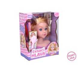 Česací hlava s příslušenstvím 22 cm - Český obal