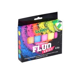 Chodníkové křídy FLUO 6ks