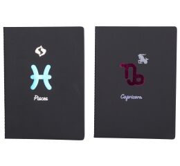 Notes 18,5x25,5 cm, 34 bílých linkovaných stran - Zodiac