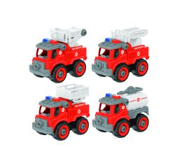 Auto šroubovací hasičské set 4 ks 13 cm