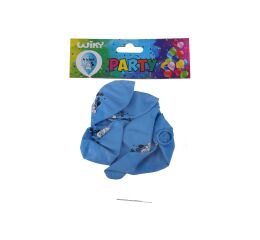 Balónek nafukovací 30 cm - sada 5ks, Kluk