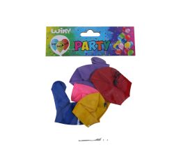 Balónek nafukovací 30 cm - sada 5ks, s číslem 50
