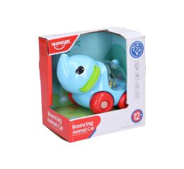 Chrastítko slon na kolečkách 11 cm