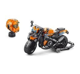 Stavebnice motorka s helmou 17 cm