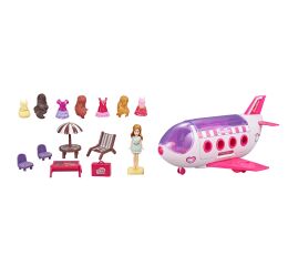 Letadlo s panenkou a příslušenstvím 28 cm