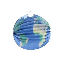 Lampion koule 25 cm Země