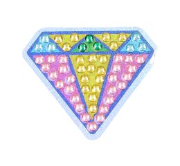 Kreativní set diamond nálepky s kamínky MIX