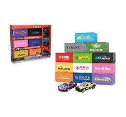 Kontejnerové město - 6 kontejnerů 12,5 cm