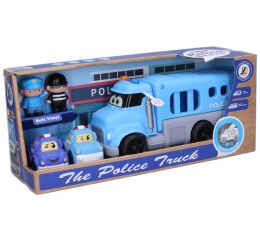 Auto policejní s efekty set 4ks